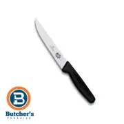 Butcher's Victorinox Black Utility & Carving Knife Fibrox Handle 15cm | 5180315