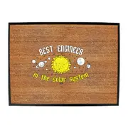 Best Engineer Solar System - Funny Novelty Doormat Man Cave Floor mat