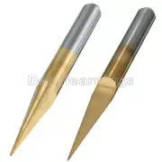 10pcs 3.175mm Carbide PCB Engraving Bits CNC Router Tool 10 Degrees 0.1mm V-Shap