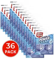 36 x White King Power Clean In Cistern Bleach & Blue 2 Pack x 50g (72 x 50g blocks)