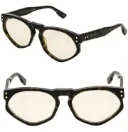 GUCCI Gg1248S 1248 Brown Marble Wood Yellow Unisex Angular Style Sunglasses 001