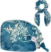 [YTYVAGT] Scrub Caps Women,Scrub Hats Suitable for Women,Bunny Deer Tree