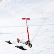 Kids Snow Scooter Sled Conversion Portable Lightweight Snow Sled Ski Scooter