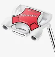 NEW! TaylorMade 2024 Spider Ghost #3 White 34" Slant-Neck Mallet Putter W/ HC