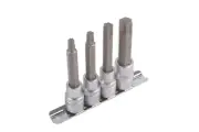 Long Star Socket Bit Set 1/2"D 4pc 2379 Laser New