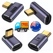 90 Degree Right Angle USB 4.0 Type C Male To Female USB C Converter Adapter 100W