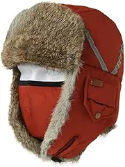 [FEATUR] Winter Aviator Pilot Cap,Winter Siamese Windproof hat, hat with Ear Flaps, Man Bomber Hat Male Winter Hats Adult Russian Hat Warm Snow Ski Cap (Color : D, Size : One Size) (Color : C, Size : One Siz