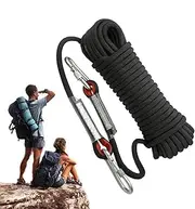 jopiuieo Rock Climbing Rope,Workout Rope for Climbing - Outdoor Exercise Mountaineering Safety Equipment for Fitness and Strength Training