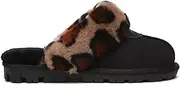 [UGG AUSTRALIAN SHEPHERD] AS UGG Slippers Women Double Face Sheepskin Wool Leopard Print Anti-Slip Slipper
