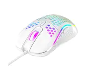 D011 Mouse Honeycomb Shell Programmable Key 7200DPI 125-1000Hz High Responsivity Gaming Mouse for Gaming - White