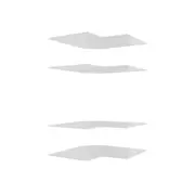 Lugna White 4 Shelf Corner Insert Kit - Fits 900 x 580mm Corner Shell