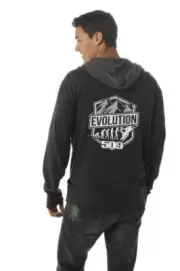 509 Men's Evolution Zip Hoody 509-CLO-E15Z Med - Black