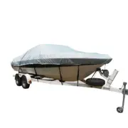 CARVER FLEX-FIT PRO POLYESTER SIZE 4 BOAT COVER F/ V-HULL &