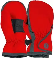 [IGLOOSBUILT] Boys Taslon Easy Open Waterproof Ski Mittens - Insulated for Cold Winter Weather