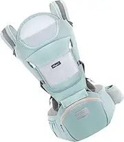 PEPLAYTAL Ergonomic Carrier with Hip Seat Breathable Air Mesh Front Facing Carrier for Newborns and Comfort for Months for