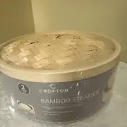 NEW!Crofton 2 Peice Bamboo Steamer Set