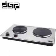 Double Electric Hot Plates Cooking Stove 1000W+1500W Electric Cooking 155+185 MM