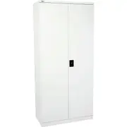 GO STATIONERY CUPBOARD H2000mm x W910mm x D450mm Silver Grey