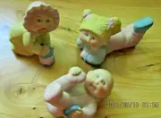 3 Cabbage Patch Porcelain Figurines