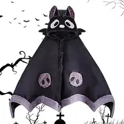 Aufquwk Cartoon Bat Wearable Hooded Blanket - Cute Bat Design Blanket Hoodie Super Soft with Demon Wings | Halloween Blanket, Fuzzy Bat Cloak for Theme, Halloween, Kids