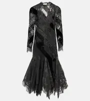 [Zimmermann] Zimmermann Eden linen and silk lace gown AU 8 black