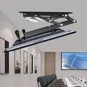 Universal TV Stand Electric TV Ceiling Mount - 0-85° Flip Down TV/Monitor Bracket, TV Lift Mount with Remote Control and Switch Control, Fits 32-70 Inch TVs