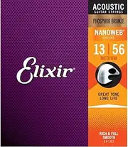 [Corde] 16102 Nanoweb Set of 6 Strings for Acoustic Guitar - Phosphor Bronze- Medium: 013-056