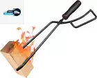 Pacify Fireplace Tongs Log Grabber Heavy Duty Firewood Tong for Fire Pit Poker C