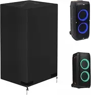 Weatherproof premium speaker cover for outdoor use: protective box with UV protection and ventilation, ideal for garden, patio, balcony (waterproof and frost-proof)