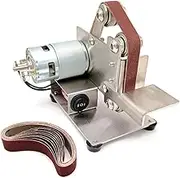 15mm/25mm Multifunctional Grinder Mini Electric Belt Sander DIY Polishing Grinding Machine Cutter Edges Sharpener