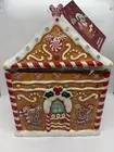 Disney Cookie Jar Ginger bread House Christmas 2020 Mickey & Minnie Friends RARE