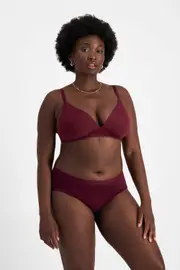 [Bonds] Bonds Women's Cotton Cottontails Midi Brief in Chilli Chocolate Size: 20 20 Chilli Chocolate