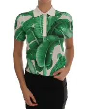 Dolce & Gabbana Knit Top TSH1645 Banana Leaf Women Green