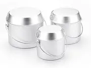 Camping Pot and Pan Set Aluminum Hanging Pot Folding Handle Frying Pan for Camping Hiking