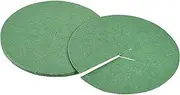 uxcell 5.4" Mulch Ring, 6 Pack Round Non-Woven Fabric Mat Tree Protection Cover Garden Plant Barrier, Green