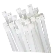 White zip ties 18 inch Cable ties wraps100 Large 18"white(w0.2-100pieces)