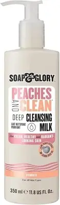 Soap & Glory Peaches & Clean Deep Cleansing Milk - 4 in 1 Milk Cleanser & Makeup