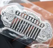 999 Fine Silver Pure Silver Hair Comb Dragon Head Abacus Healthy Hair Care