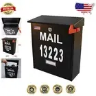 Secure Mailbox with Locking Mechanism - Modern Stainless Steel Wall Mount Design