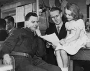 British singer Petula Clark with Cecil Madden and her father OLD PHOTO