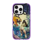 iPhone 16 Pro Impact Ring Stand Case MagSafe Compatible Escape On Venus by Frazetta Girls