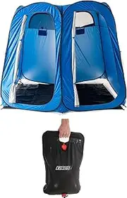 Adventure Kings Double Ensuite Shower Tent + 20L Portable Solar Shower Camping