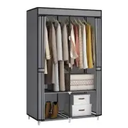 Portable Closet Wardrobe for Small Room, 35-Inch Clothing Organizer Storage R...
