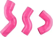Car Pressure Lines & Hoses Car Silicone Turbo Intercooler Hose Parts 4PLY fit for Land Rover Defender TD5 1998-2016 3PCS Turbo Hose Pipe(Rose)