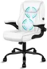 ALFORDSON White Gaming Chair for Computer Task Desk, Ergonomic Massage Office Ch