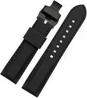 YCBFGAZATK Watch Strap Men 'S Silicone Watchband Fit For Citizen Fit For Seiko Fit For Fossil Fit For Mido Fit For Tianwang Fit For DIESEL Universal Rubber Watch Band 22mm
