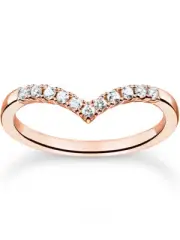 Thomas Sabo Ladies Ring TR2394-416-14-54 V-shape size 54