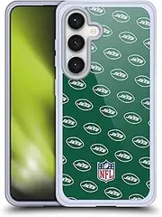 Head Case Designs Officially Licensed NFL Patterns New York Jets Artwork Gel Case [Military Grade Protection] Compatible with Samsung Galaxy S24 5G