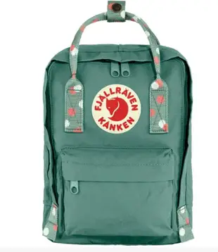 ├登山樂┤瑞典Fjallraven Kanken Mini 復古後背包 方型書包- FR23561-664-916 霜綠/五彩紙屑