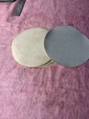 25 PCs 3M 120 ROUND SANDING SHEETS 6" DIAMETER - NEW (t73)